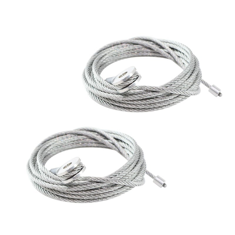 LAFORMO Pair (2) Enclosed Cargo Trailer Ramp Door Cable Replacement Kit Cables 150 Inch,Replacement for CAB1-8CB150 - Image 4